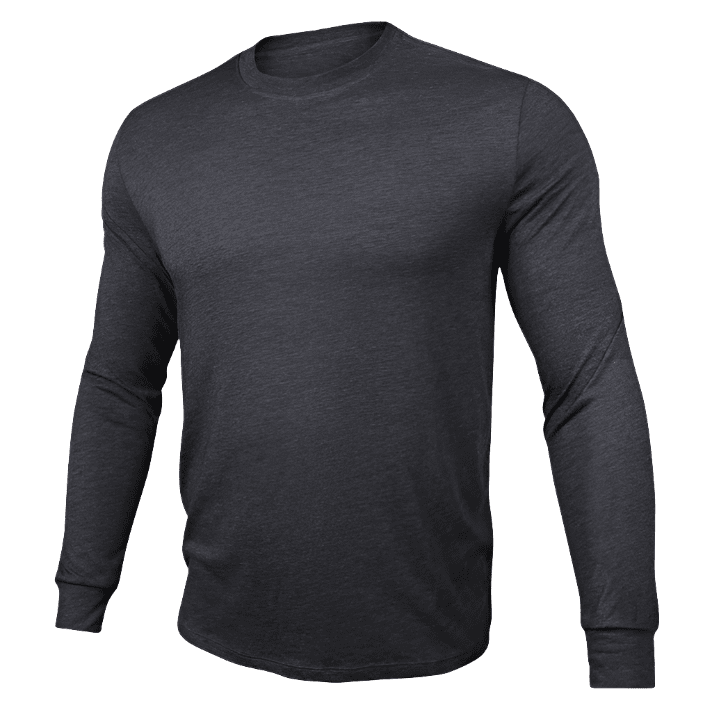 2UNDR Mens All Day Long Sleeve Crew Tee,MENSSHIRTSLS TEE SLD,2UNDR,Gear Up For Outdoors,