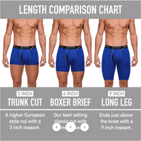 2UNDR Mens Day Shift Boxer Brief 6 inch - Solid,MENSUNDERWAREUNDIES,2UNDR,Gear Up For Outdoors,