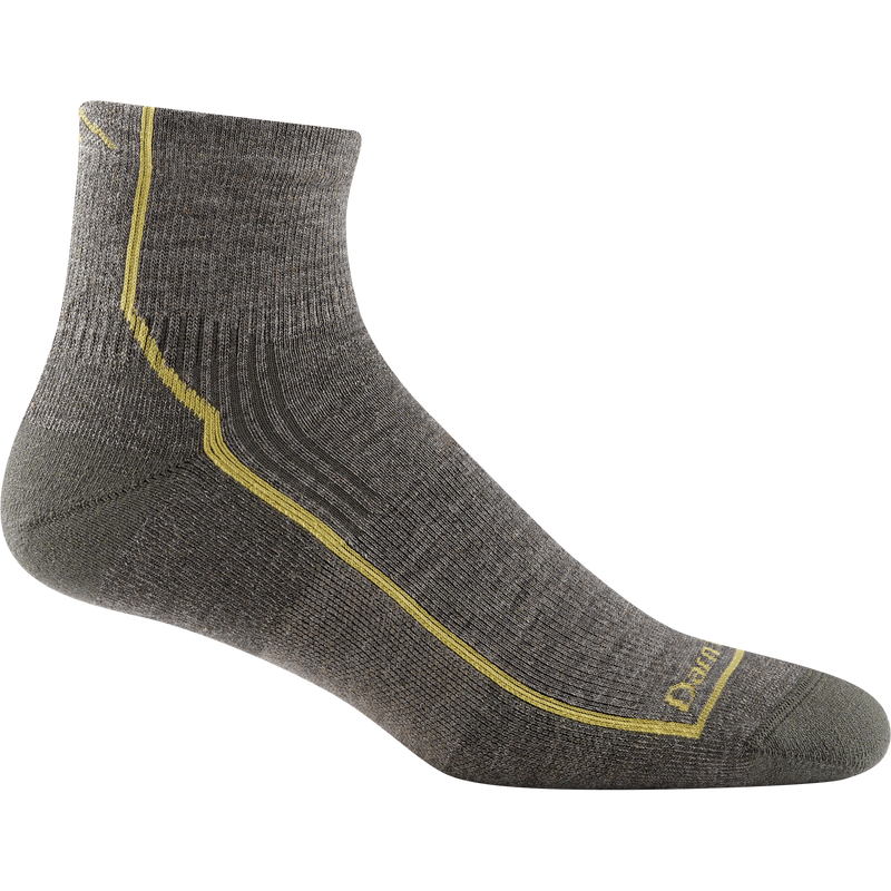 Darn Tough Mens 1/4 Cushion Hiker Sock,MENSSOCKSMEDIUM,DARN TOUGH,Gear Up For Outdoors,