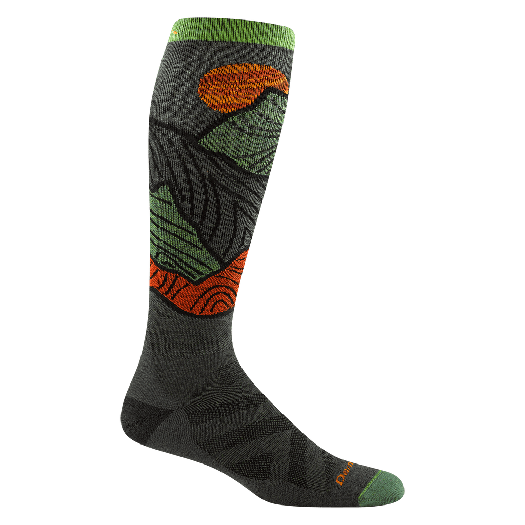 Darn Tough Mens Titan Over the Calf Light Ski Sock,MENSSOCKSMEDIUM,DARN TOUGH,Gear Up For Outdoors,