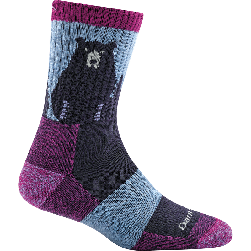 Darn Tough Womens Bear Town Micro Crew Lightweight Sock,WOMENSSOCKSLIGHT,DARN TOUGH,Gear Up For Outdoors,