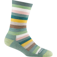 Darn Tough Womens Mystic Stripe Crew Sock,WOMENSSOCKSULTRALIGHT,DARN TOUGH,Gear Up For Outdoors,