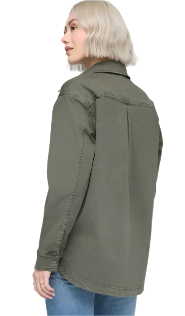 DU/ER Womens LuxTwill LS Overshirt