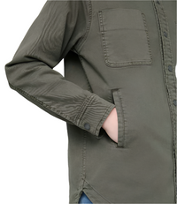 DU/ER Womens LuxTwill LS Overshirt