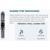 Faber S.Line Off Trail Snowshoe Ski [Max 325Lbs] 3 Styles,EQUIPMENTSNOWSHOESTECHNICAL,FABER,Gear Up For Outdoors,