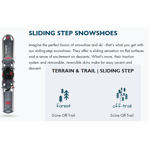 Faber S.Line Off Trail Snowshoe Ski [Max 325Lbs] 3 Styles,EQUIPMENTSNOWSHOESTECHNICAL,FABER,Gear Up For Outdoors,