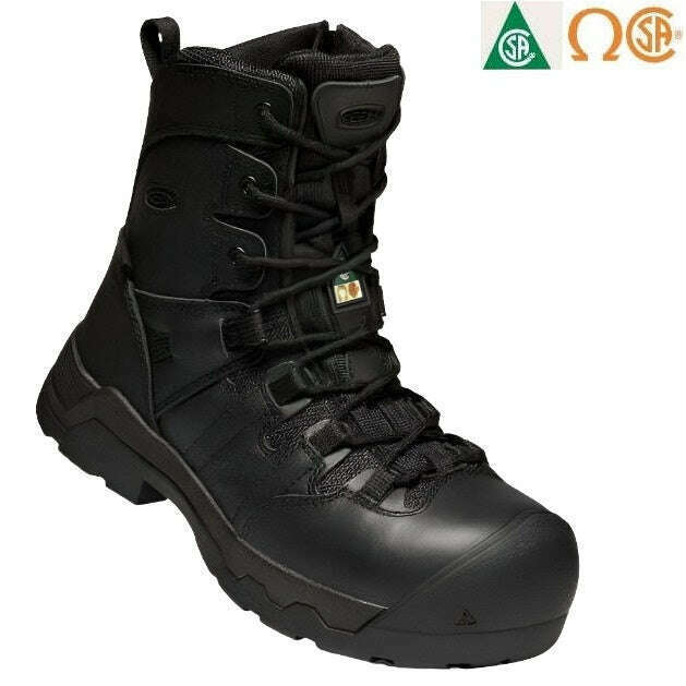 Keen Mens CSA Oshawa+ 8 Inch Waterproof Safety Work Boot (Carbon Fiber Toe),MENSFOOTWEARSAFTEY CSA,KEEN,Gear Up For Outdoors,