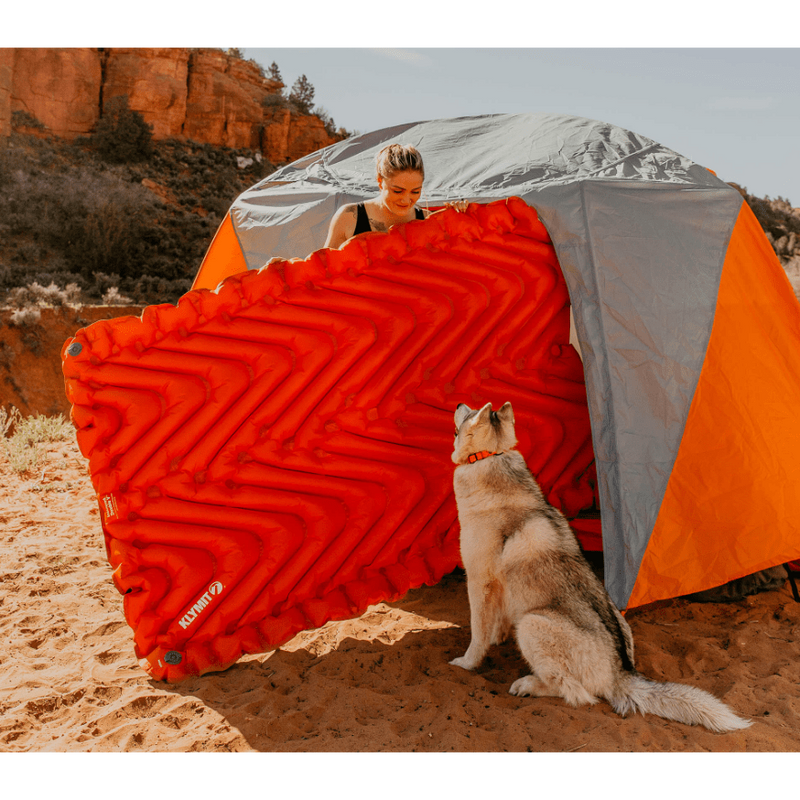 Klymit Inflatable Insulated Double V Sleeping Pad - Updated,EQUIPMENTSLEEPINGMATTS AIR,KLYMIT,Gear Up For Outdoors,