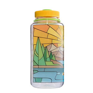 Nalgen 32OZ Wide Mouth Stain Glass Print Bottle,EQUIPMENTHYDRATIONWATBLT PLT,NALGENE,Gear Up For Outdoors,