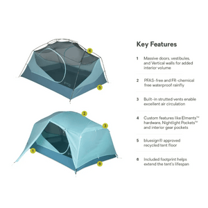 Nemo Aurora 2 Person Backpacking Tent (2 Person/3 Season) Footprint Included,EQUIPMENTTENTS2 PERSON,NEMO EQUIPMENT INC.,Gear Up For Outdoors,