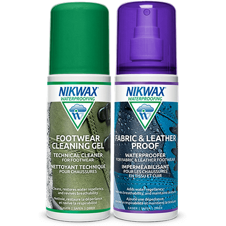 Nikwax Fabric & Leather Proof Footwear Duo-Pack,EQUIPMENTMAINTAINFOOTWEARPT,NIKWAX,Gear Up For Outdoors,