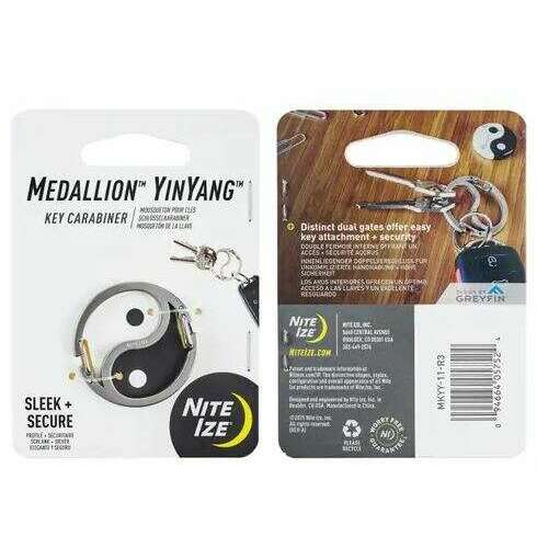 Nite Ize Medallion Yinyang Key Carabiner,EQUIPMENTTOOLSACCESSORYS,NITEIZE,Gear Up For Outdoors,