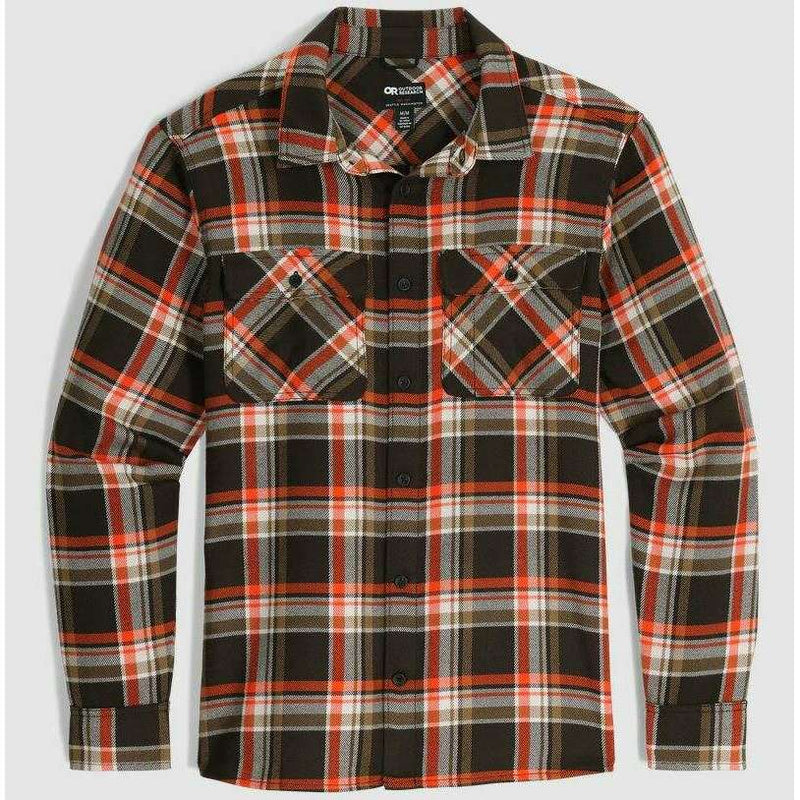 Outdoor Research Mens Feedback Flannel Twill Shirt,MENSSHIRTSSS BUT PTN,OUTDOOR RESEARCH,Gear Up For Outdoors,