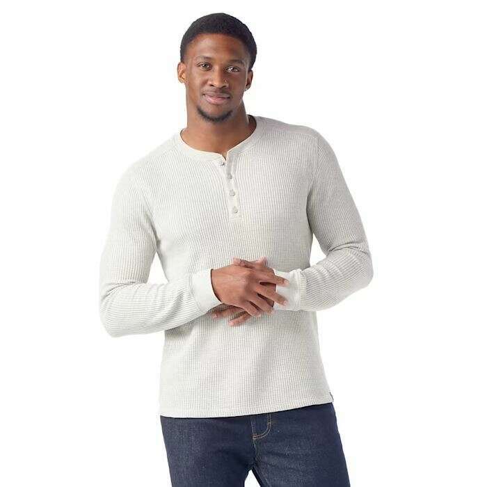 Smartwool Mens Waffle Long Sleeve Henley,MENSSHIRTSLS TEE SLD,SMARTWOOL,Gear Up For Outdoors,