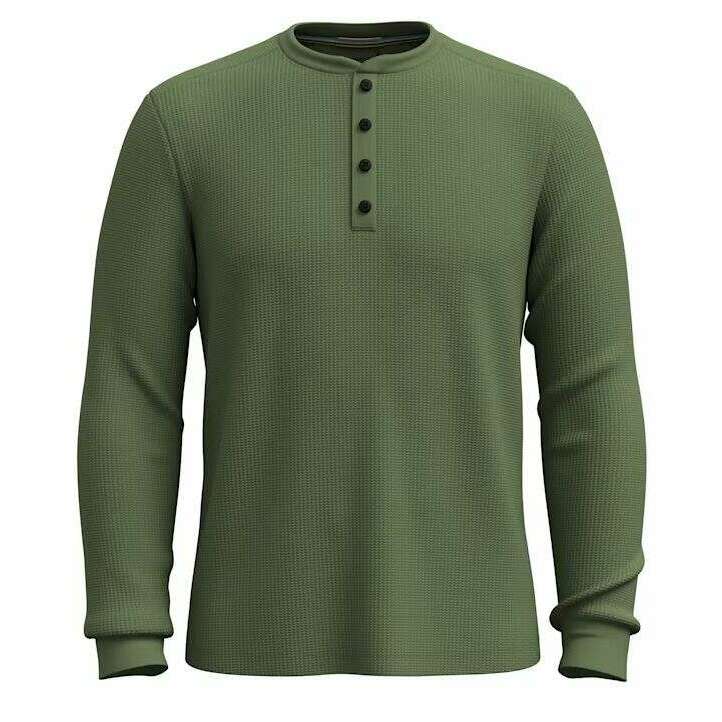 Smartwool Mens Waffle Long Sleeve Henley,MENSSHIRTSLS TEE SLD,SMARTWOOL,Gear Up For Outdoors,