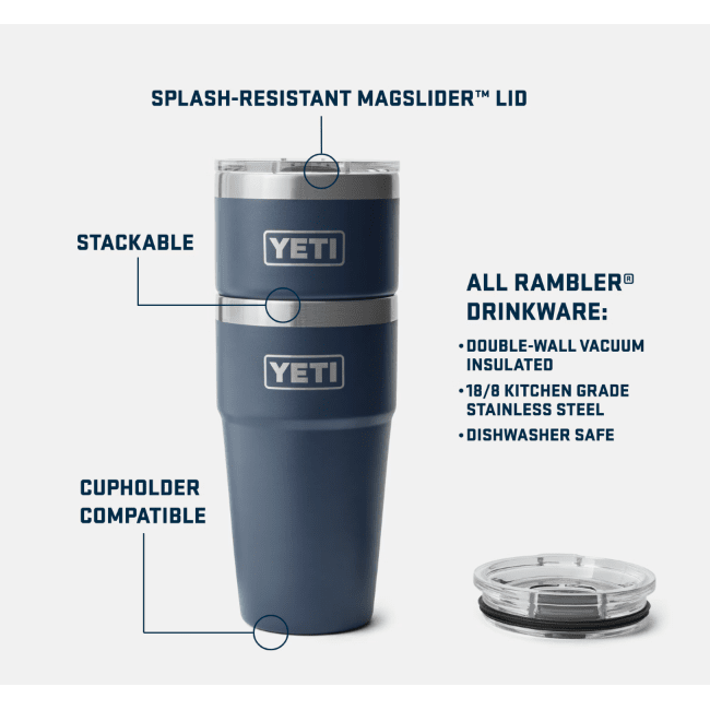 Yeti 20 oz Stackable Cup with MagSlider Lid,EQUIPMENTHYDRATIONWATBLT IMT,YETI,Gear Up For Outdoors,