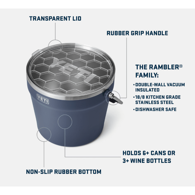 Yeti Rambler Beverage Bucket,EQUIPMENTCOOKINGCOOLERS,YETI,Gear Up For Outdoors,