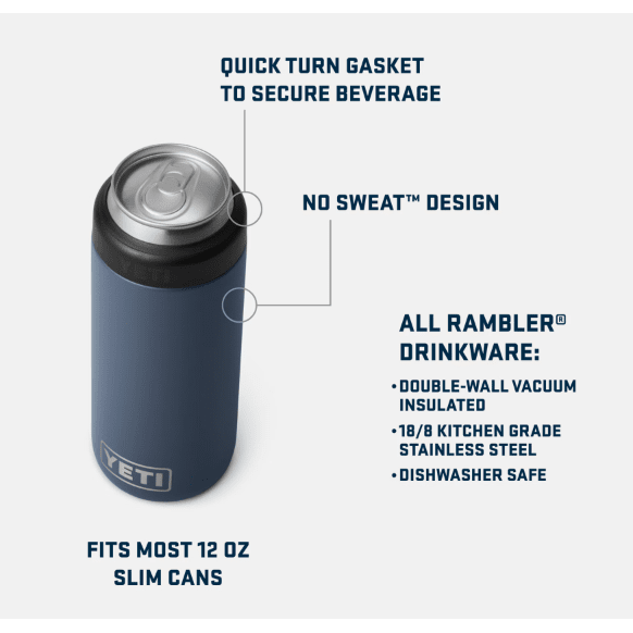 Yeti Rambler Colster Slim Updated,EQUIPMENTHYDRATIONWATER ACC,YETI,Gear Up For Outdoors,