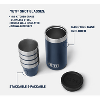 Yeti Shot Glasses & Case,EQUIPMENTHYDRATIONWATBLT IMT,YETI,Gear Up For Outdoors,