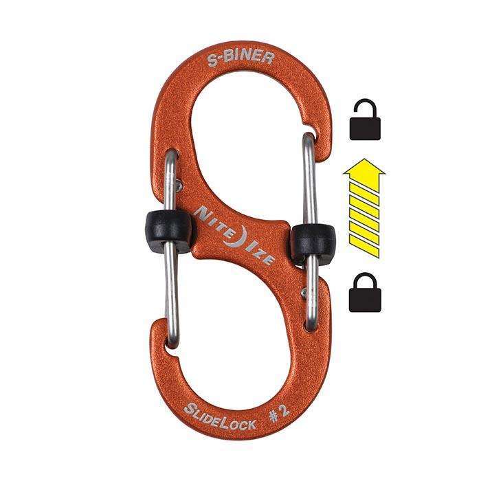 Nite Ize S-Biner Slidelock #3 Aluminum,EQUIPMENTMAINTAINFASTNERS,NITEIZE,Gear Up For Outdoors,